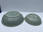 Set Of 2 Vnt Chinese Carved Celadon Longquan Bowl