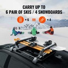 Ski Snowboard Roof Rack 31 7  Universal Ski Rack For Car Roof With Lock