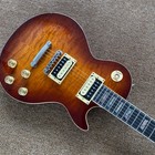 Quilted Maple Top Lp Electric Guitar Tobacco Sunburst Color Mahogany Solid Body