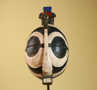 Vintage African Mask Hand Carved Wood Tribal Wall Hanging Art Home Decor-g6026