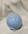 Shinn System Blue Milk Glass Lightning Rod Ball