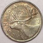 1937 Canada Silver Quarter Almost Uncirculated Au Coin  16313