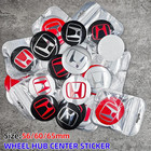 4pcs 56 60 65mm Wheel Center Caps Compatible With Fit Civic Accord Crv