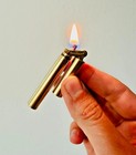 Mini Copper Foldable Grinding Kerosene Lighter Nunchaku Portable Retro Wheel