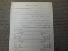 Antique 1881 Cattle Bill Of Sale With  Figures To Show Brands And Ear Markings