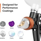 Hvlp Air Spray Gun Kit Automotive Paint Nozzle Set 600ml Aluminum