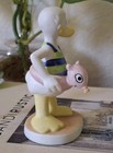 Donald Duck Swim Suit With Pool Float Porcelain Figure Early Disney Collectible