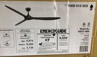 Home Decorators Tager 72 In  Indoor outdoor Matte Black Ceiling Fan With Remote