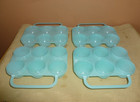2 Jello Jiggler Easter Egg Molds -blue -  Hinged