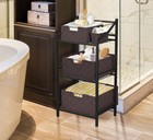 7-pack Storage Box Set For Closet   Shelves - Woven Fabric Basket Organizer Bins