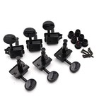 Wilkinson 6 Inline Black Vintage Tuners For Fender Strat Tele Style Guitar Wj55