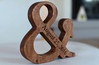 5   Personalized Wood Ampersand Free Standing Wooden Letter Ampersand Wedding