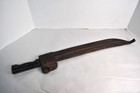 Vintage 24  Long Hachette Machete Campos Hermanos Leather Sheath Bull Logo