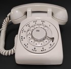 Antique Western Electric White Rotary Dial Desk 500 Phone 1960  Works