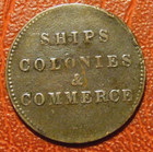 Prince Edward Island Ships Colonies   Commerce Very Rare 1835 Token