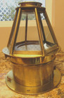 Vintage 12  Brass E S Ritchie And Sons Boston Hexagon Skylight Binnacle Compass