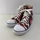 Eddie Van Halen Sneakers Mens 13 Red Frankenstein Evh 5150 High Tops Evo027