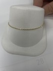 10k Yellow Gold Rope Anklet 9 5 Inches