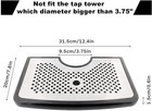 Childhood Stainless Steel Kegerator Beer Drip Tray For Universal Tap Black 