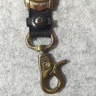 Dakota Watch Co Keychain Watch W  Compass Carabiner Clip Brass black Metal nylon