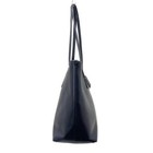 Auth Coach Crossgrain Leather City Zip Top Tote F36875 Dark Navy Leather -
