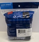 Hanes Cool Comfort Men   s Boxer Briefs 2-pack M Tagless Wicking Blue gray black