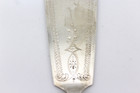 Vintage Shefield England James Deakin   Sons Sterling Fish Set Monogramed  qp6