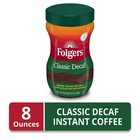  2 Pack  Folgers Classic Decaf Instant Coffee  8 Oz Jar  fresh  Free Shipping