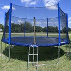 15ft Trampoline For Outdoor Recreation With Net   Ladder For Children And Adults