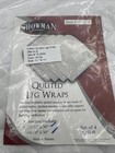 New Cotton Quilted Horse Leg Wraps Set Of 4   2  12   x30       2  14    X 30    White