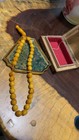 Rare Scented Butterscotch Amber Faturan Misbaha 33 Bead  muhammad  Script Boxed