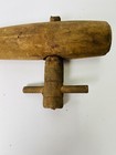 Vintage Large Wooden Barrel  Keg Spigot