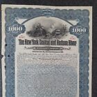 1912 New York Central   Hudson River Railroad Company Bond Stock Certificate 