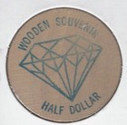 1974  Borough Of Cross Roads  Pennsylvania  Diamond Anniversary  Wooden Nickel