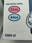 Wincup Translucent Plastic Lids With Straw Slot  1000 Count  32-44oz