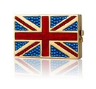 Harrods Estee Lauder Solid Perfume Compact Jeweled Flag Of Britain 2012 New Rare