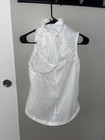 Nike Golf White Full Zip Athletic Vest Size Woman   s Medium