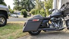 Matte Black Ext Stretched Hard Saddlebags W Chrome Latch Keys For 14  Touring