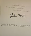 Character Is Destiny By John Mccain Signed Stated 1st Edition Senator Arizona Hc