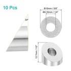 10 Pcs 1 4 Inch 30 Degree Angle Beveled Washer  Silver