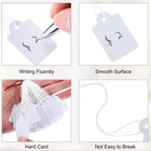 1000pcs White Sale Price Garment Tags Hang String Cloth Jewelry Label For Retail