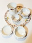 Antique Dresser Set Hand Painted Nippon Porcelain China 6 Pc  See Photo Detail