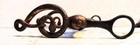 Antique Straight Bit With Snake Sides - 19584