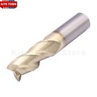 3 4  3 Flute 37   Helix Carbide End Mill For Aluminum - Square End - Zrn Coated