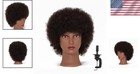 Practice Styling Manikin Head - Curly Hair  Free Clamp