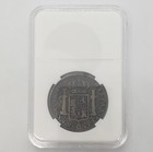 Bolivia 1786 Pts 4 Reales Carlos Iii Silver Coin W  34 Mm Slab Snap Holder