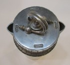 Old 1930 s Art Deco Frederic Buehner Buenilum Hammered Aluminum Cocktail Shaker