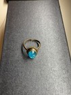 Vintage Style Adjustable Blue Gemstone Ring