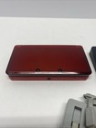 Nintendo 3ds Ctr-001 Handheld System Console - Flame Red W  Charger Tested Works