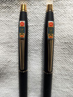 Cross Black And Gold Ballpoint Pen   Pencil Set With Ac Gm Delco Emblems
